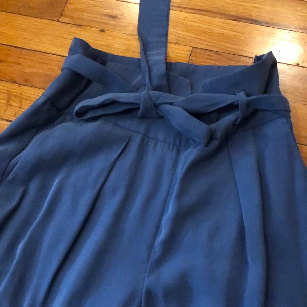 Blue high waisted pants
